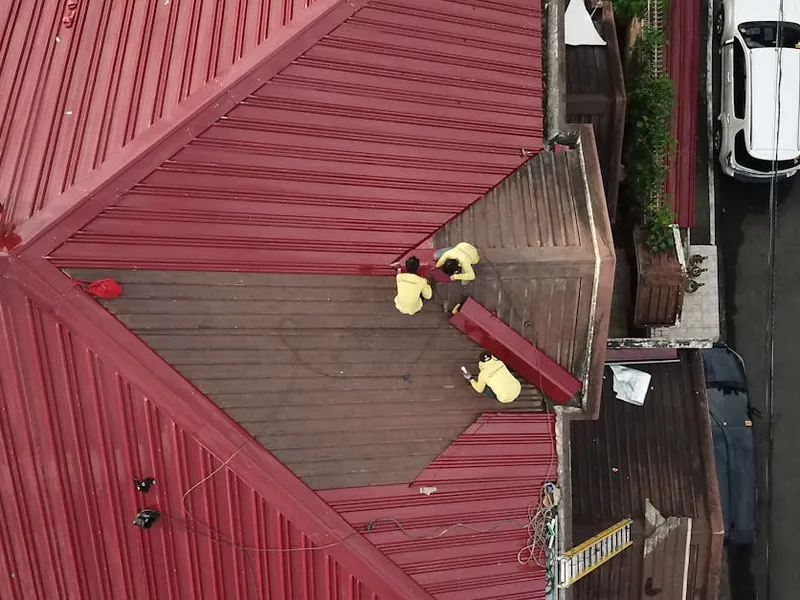 storm damage repair project